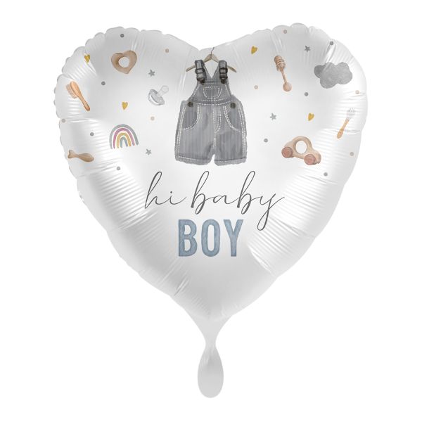 Folienballon Cute Baby Boy Heart