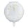 1 Ballon - Clock White Happy New Year
