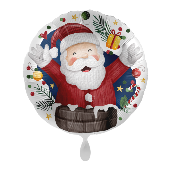 Folienballon Santa in Chimney &ndash; UNI