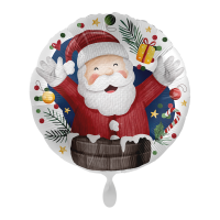 Folienballon Santa in Chimney &ndash; UNI