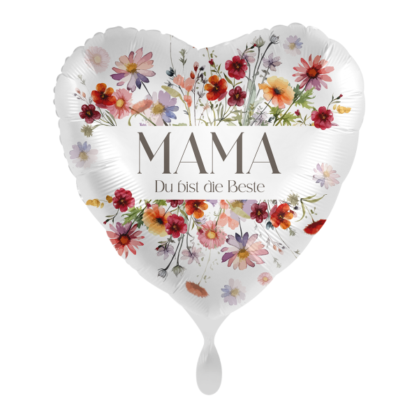 Folienballon Flowers for the best Mum