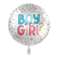 Folienballon Gender Reveal &ndash; BOY or GIRL