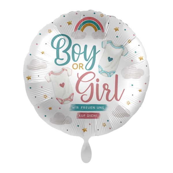 Folienballon Gender Reveal &ndash; Stramplerparty