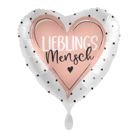 Folienballon Glossy &ndash; Lieblingsmensch