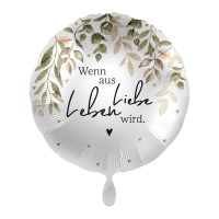 Folienballon Baby Neutral &ndash; Aus Liebe zu Leben