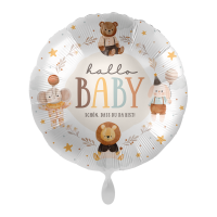 Folienballon Baby Neutral &ndash; Hallo Baby