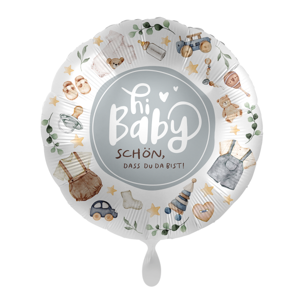 Folienballon Baby Boy &ndash; Hi Baby