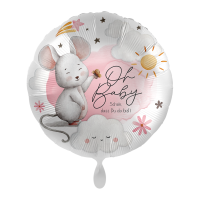 Folienballon Baby Girl &ndash; Babymaus