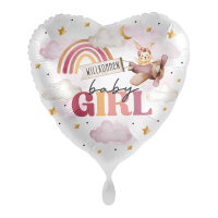 Folienballon Baby Girl &ndash; Willkommen Babygirl