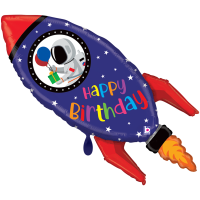 Grabo Folienballon XXL Rakete „Happy...