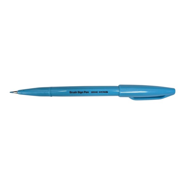 Faserschreiber SignPen Brush Lime Fluorecents Blue