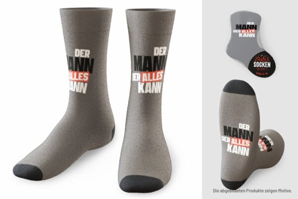 Zaubersocken Gr.41-46 Mann kann