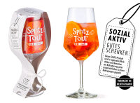 Weinglas, "Spritztour", Spruch, Glas, klar, VE...