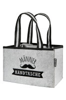 M&auml;nner-Handtasche aus Filz mit Tragegriffen
