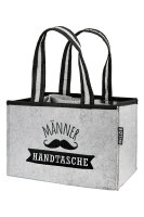 M&auml;nner-Handtasche aus Filz mit Tragegriffen