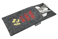 Filz-Bestecktasche &bdquo;Pasta Lover Club&ldquo;