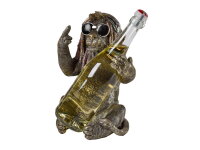 Flaschenhalter Affe mit Sonnenbrille &ndash; antikgold