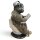 Dekofigur Affe auf Toilette mit Zeitung 29 cm