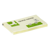Q-CONNECT Haftnotizen 76 × 127 mm – Gelb, 100...