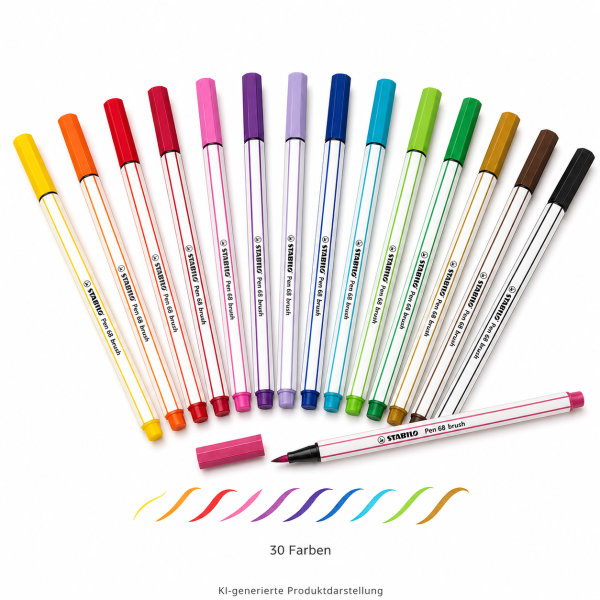STABILO Pen 68 brush Brush Pen – verschiedene Farben