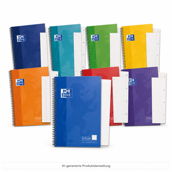 OXFORD Schule Collegeblock A4+ 80 Blatt – verschiedene Lineaturen