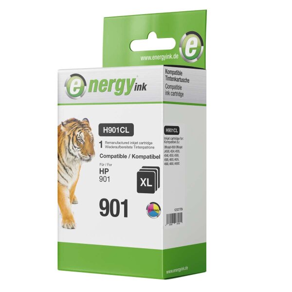 energy ink Tintenpatrone H901CL XL ersetzt HP 901XL Color