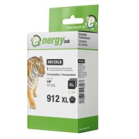energy ink Tintenpatrone H912XLB ersetzt HP 912XL Schwarz