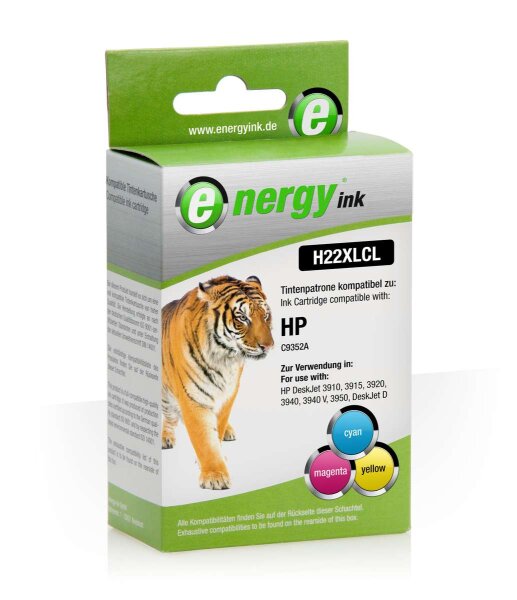 energy ink Tintenpatrone H22CL ersetzt HP 22XL Color