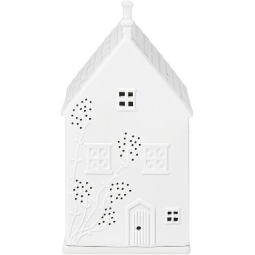 räder Lichthaus „Landhäuschen“ mit Ranken Weiß 13 cm