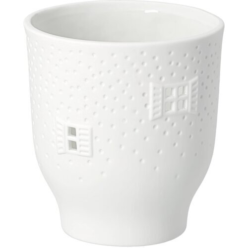 räder Teelichthalter Fensterlicht, Ø 9,1 cm – Weiß, Porzellan