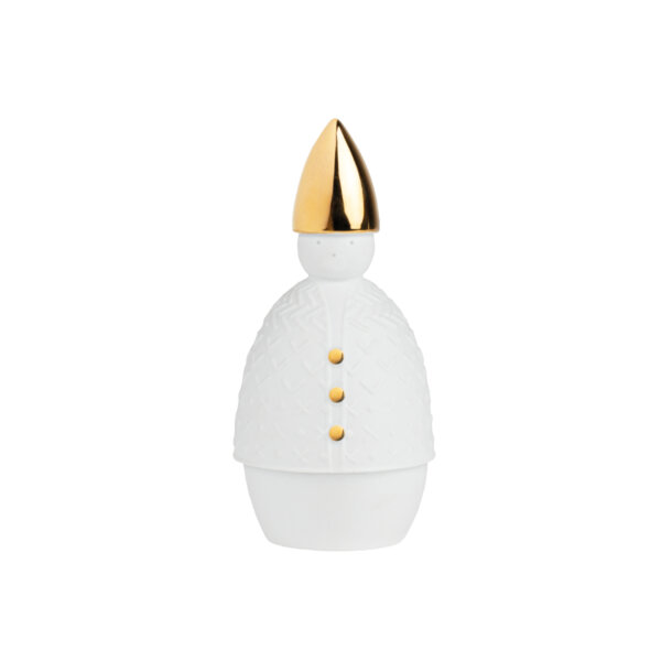 räder Wintermärchen Dekofigur Nikolaus, 13 cm – Weiß, Porzellan