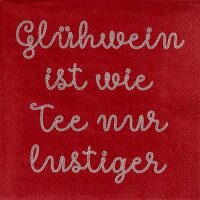 räder Cocktailserviette „Glühwein ist wie...