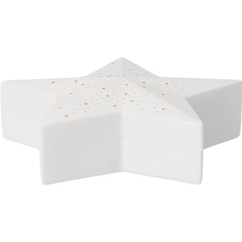räder LED Weihnachtslicht „Stern“ Weiß / Gold 9,4 cm