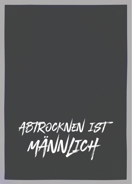 17;30 Geschirrtuch Abtrocknen ist männlich 50 × 70 cm Grau