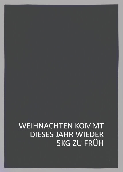 17;30 Geschirrtuch Weihnachten kommt dieses Jahr wieder 50 × 70 cm Grau