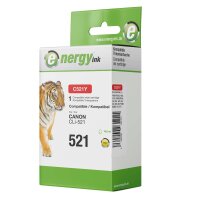 energy ink Tintenpatrone C521Y ersetzt Canon CLI-521Y...