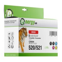energy ink Multipack CB520 ersetzt Canon PGI-520BK /...