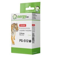 energy ink Tintenpatrone C512B XL ersetzt Canon PG-512 Black