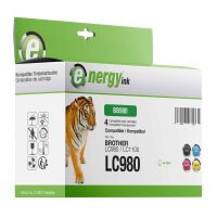 energy ink 4er Multipack BB980 ersetzt Brother LC980 /...