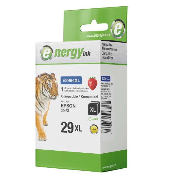 energy ink Tintenpatrone E2994 ersetzt Epson 29 XL Yellow