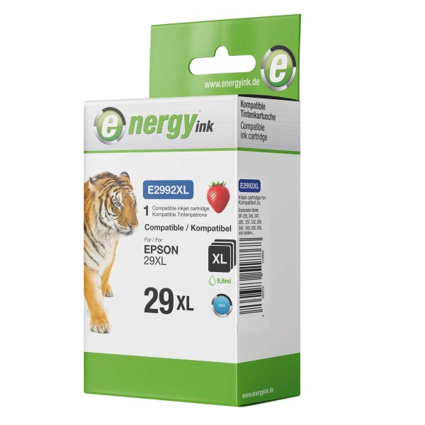 energy ink Tintenpatrone E2992 ersetzt Epson 29 XL Cyan