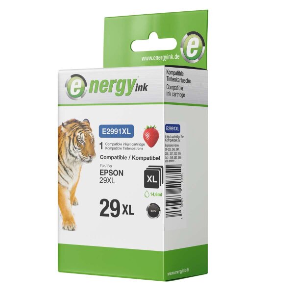 energy ink Tintenpatrone E2991 ersetzt Epson 29 XL Black