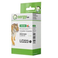 energy ink Tintenpatrone B223B ersetzt Brother LC223BK Black