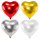PartyDeco Folienballon Herz XXL, 61 cm – verschiedene Farben