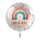 Premioloon Folienballon 43 cm „Wie schön, dass du geboren bist!“ – Dotty Rainbow Birthday