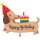Grabo Folienballon XXL Dackel „Happy Birthday“, 94 × 67 cm