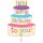 Grabo Folienballon XXL Geburtstagstorte „Happy Birthday“, 44 × 55 cm