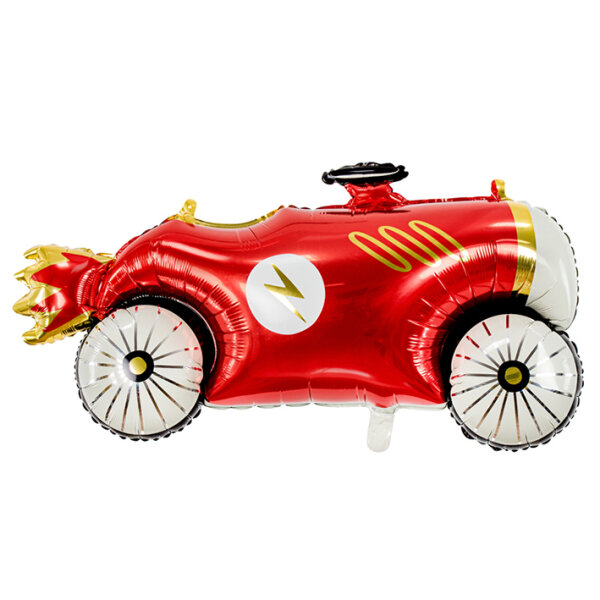 PartyDeco Folienballon XXL Rennwagen „Race Car“, ca. 93 cm