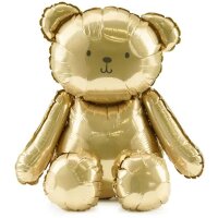 PartyDeco Folienballon 3D Bär stehend, 38 × 42...