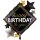 Grabo Folienballon XXL „Happy Birthday to You“, 70 × 80 cm – Schwarz